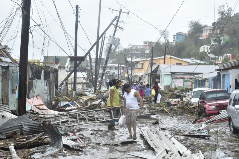 Destruction of the energy infrastructure on the island of Dominica, following Hurricane Maria (Photo: Wikimedia Commons)
