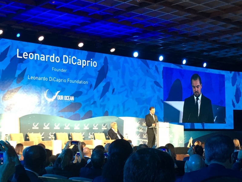 Leonardo DiCaprio at the third Our Ocean Conference 