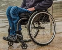 Wheelchair User Next to Water