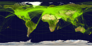 World airline route map, 2009, Jpatokal