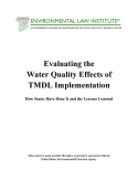 Evaluating the Water Quality Effects of TMDL Implementation-report cover